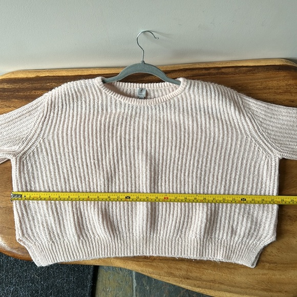 Tristan pale pink cropped super soft sweater in L - Picture 6 of 6